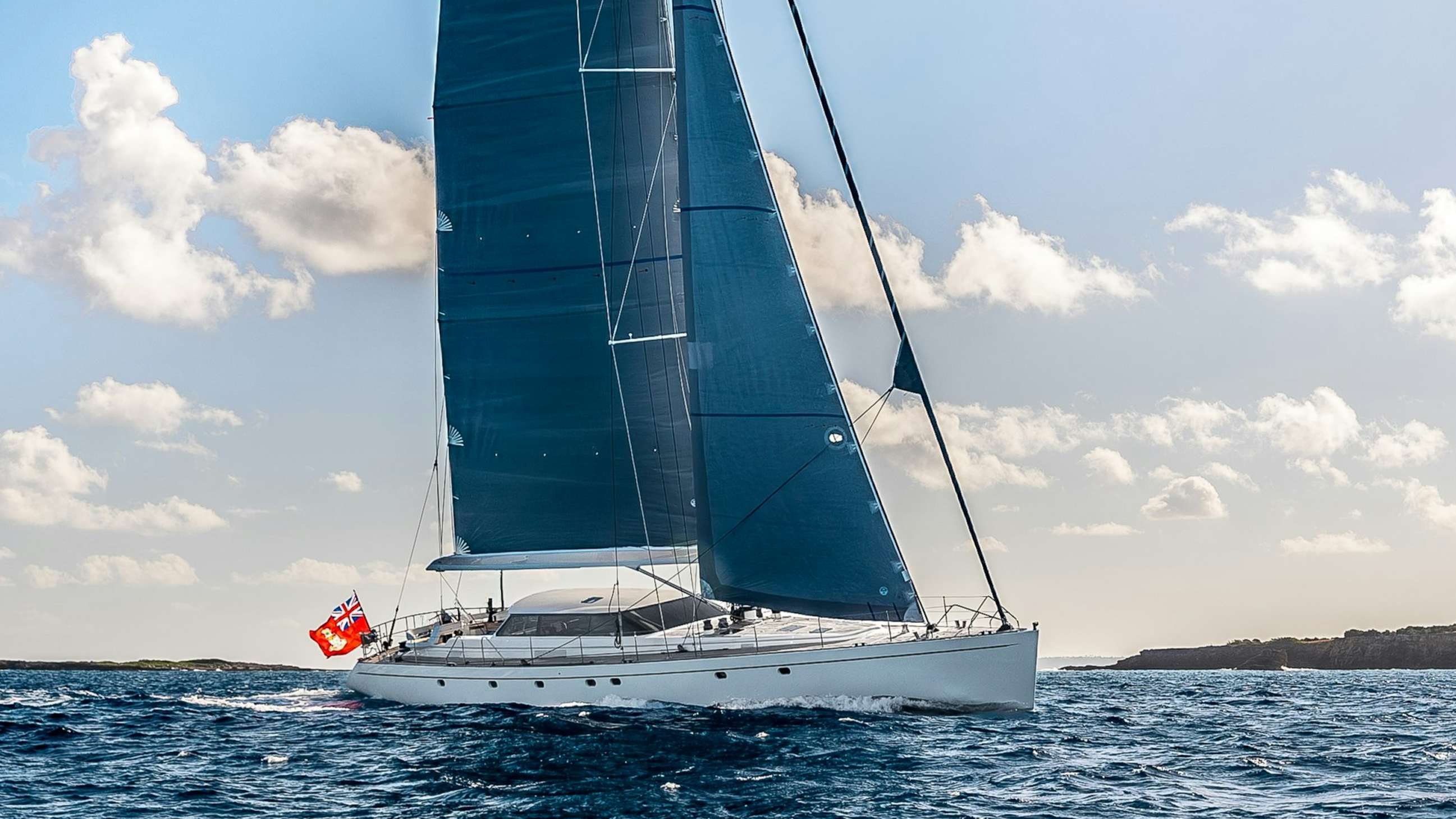 a sailboat on the water aboard LA JOIE DE MER Yacht for Sale