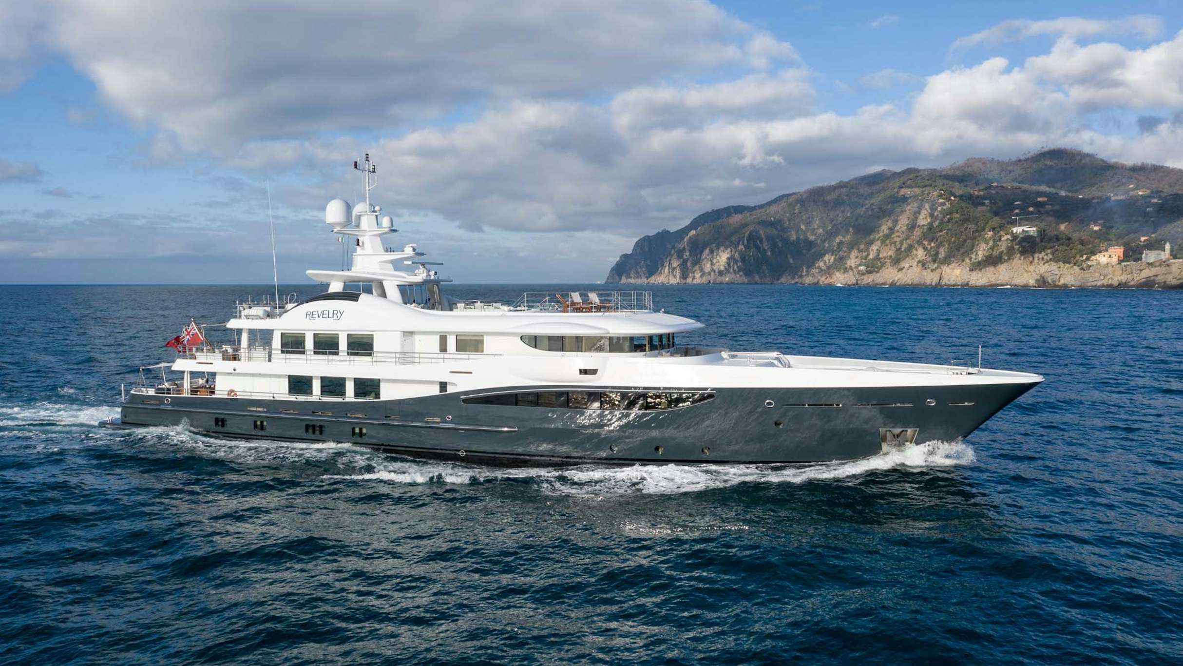 a boat in the water aboard REVELRY Yacht for Charter