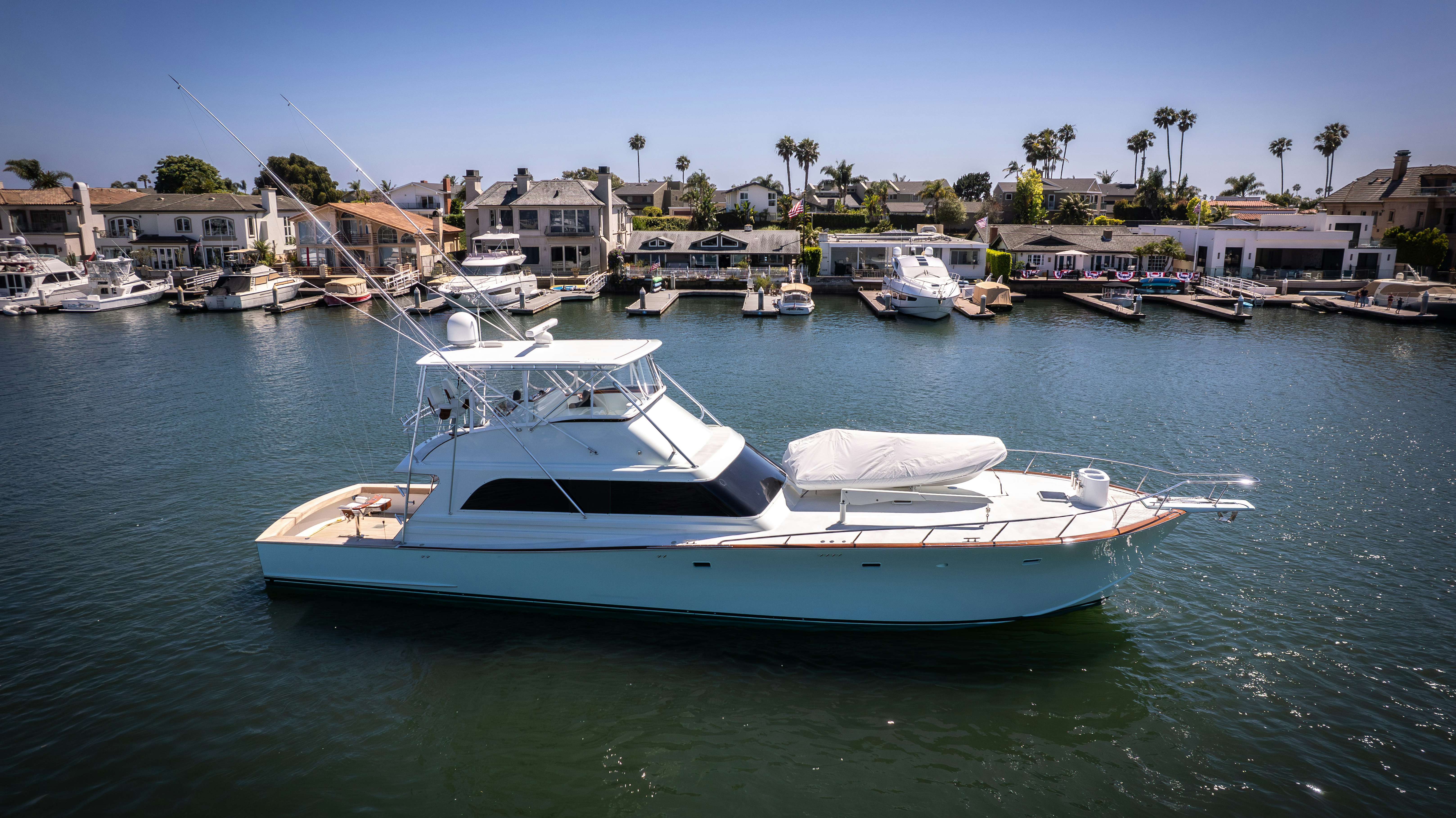 a boat in the water aboard TENACIOUS Yacht for Sale