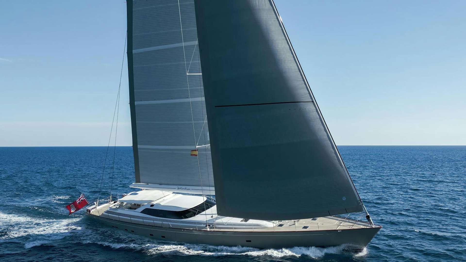 a sailboat in the ocean aboard DESTINATION Yacht for Sale