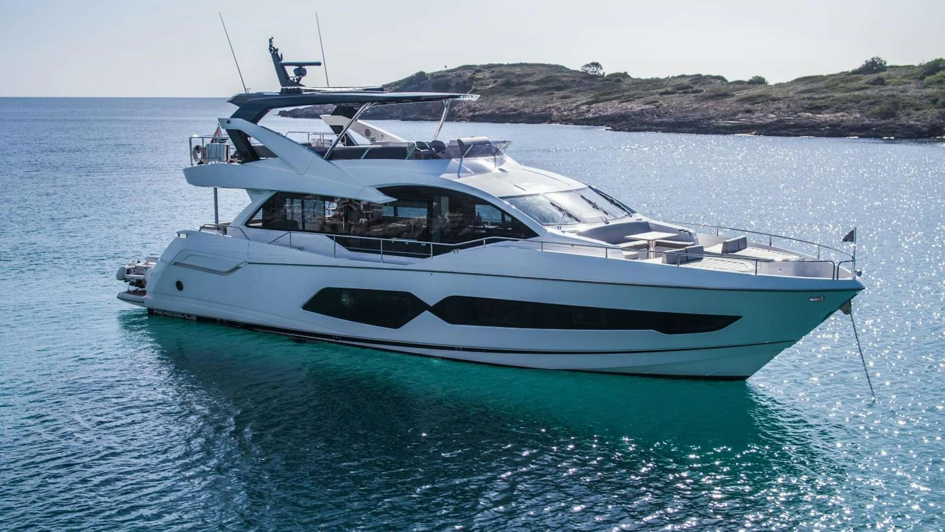 a boat in the water aboard MOONLIGHT Yacht for Sale