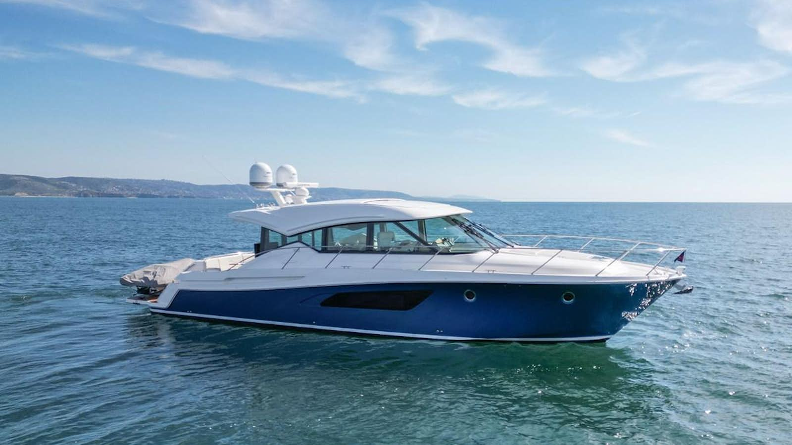 a boat in the water aboard SUSITNA Yacht for Sale